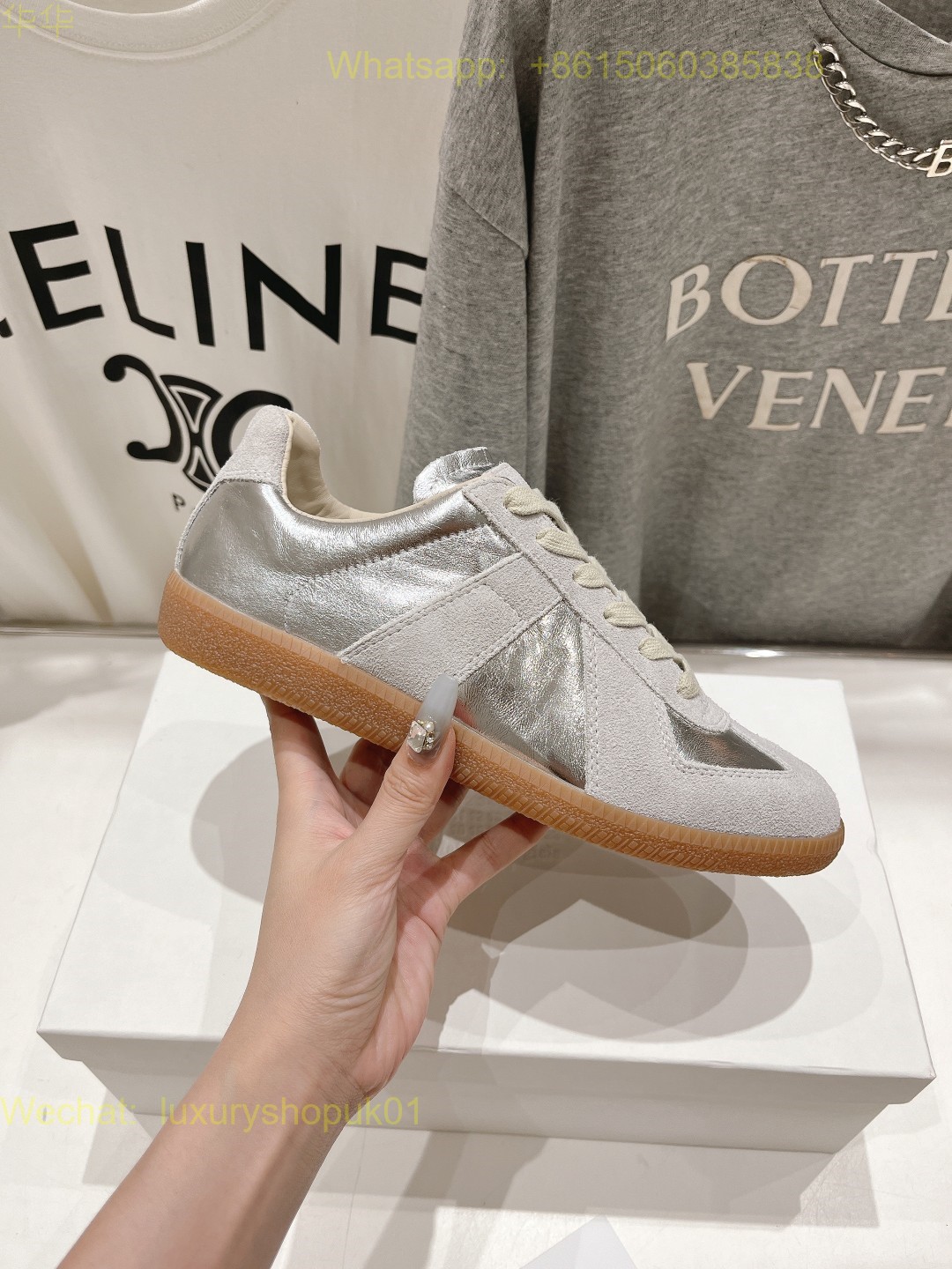 MM6 MAISON MARGIELA Lace-Up Sneakers Mens Women Runner Shoes