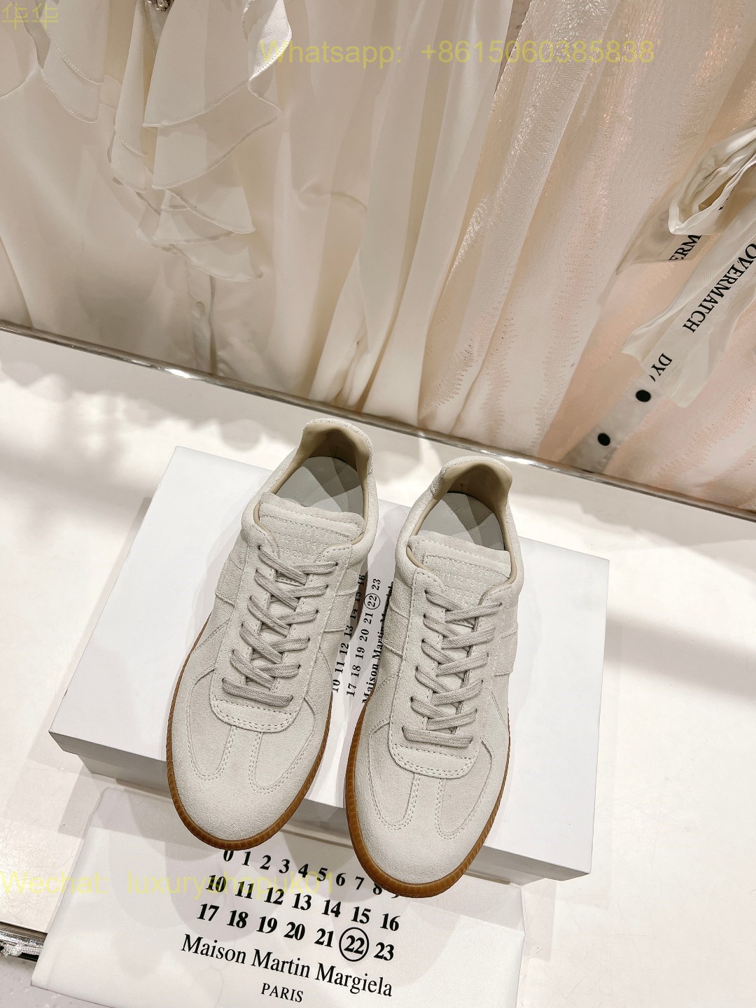 MM6 MAISON MARGIELA Lace-Up Sneakers Women Mens Runner Shoes