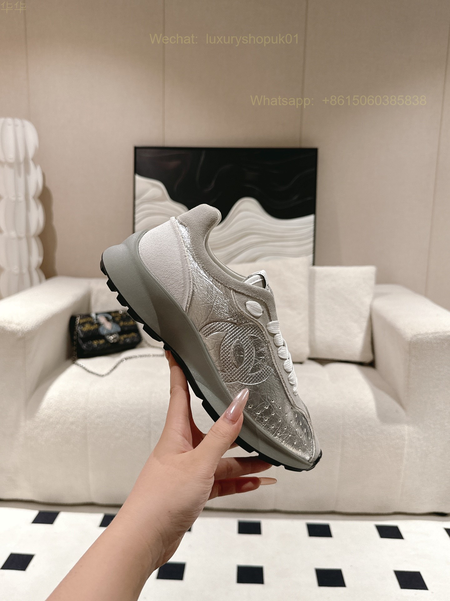 Chanel Sneaker CC Logo Women Runner Shoes