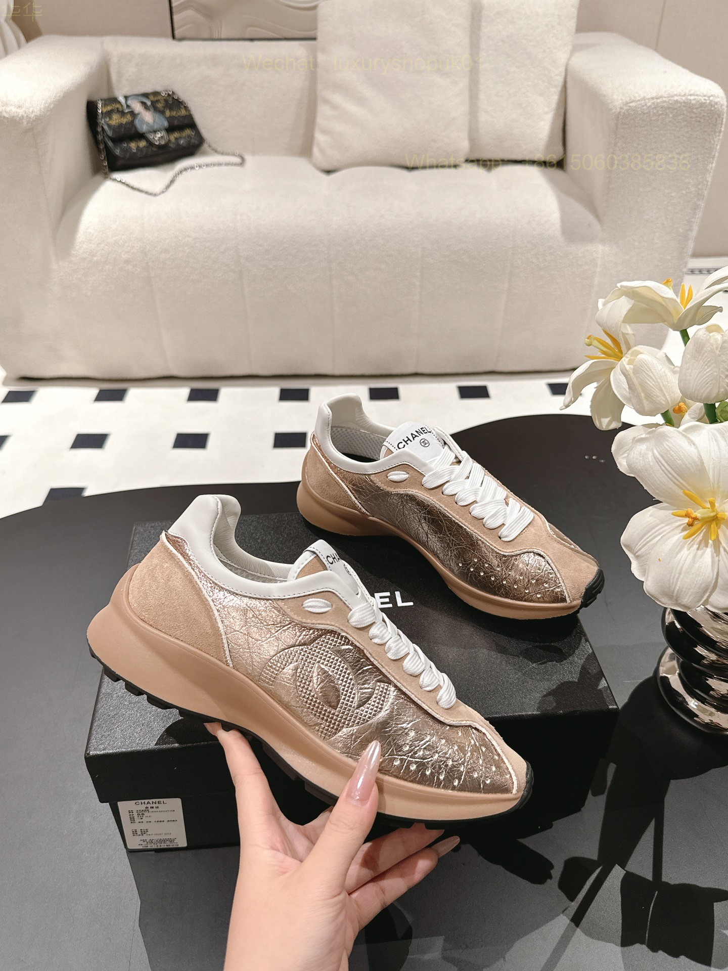 Chanel Sneaker CC Logo Women Runner Shoes