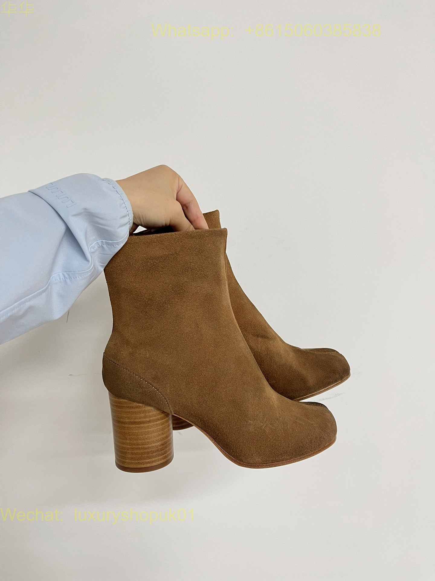 Maison Margiela Stich-Out Leather Anatomic Tabi Ankle Boots Women Shoes