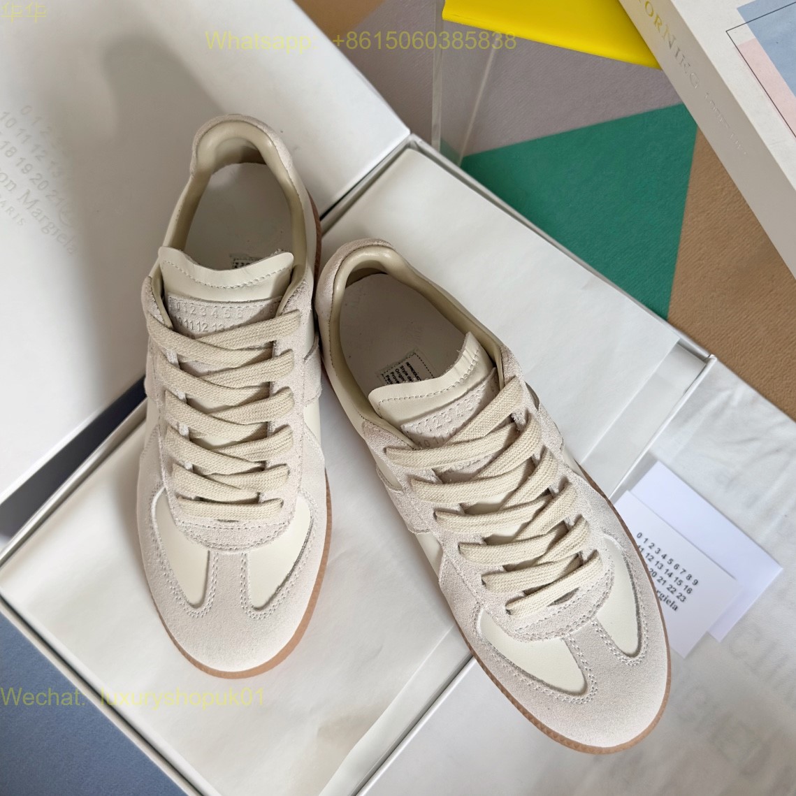 MM6 Maison Margiela lace up Sneaker Women Mens Shoes