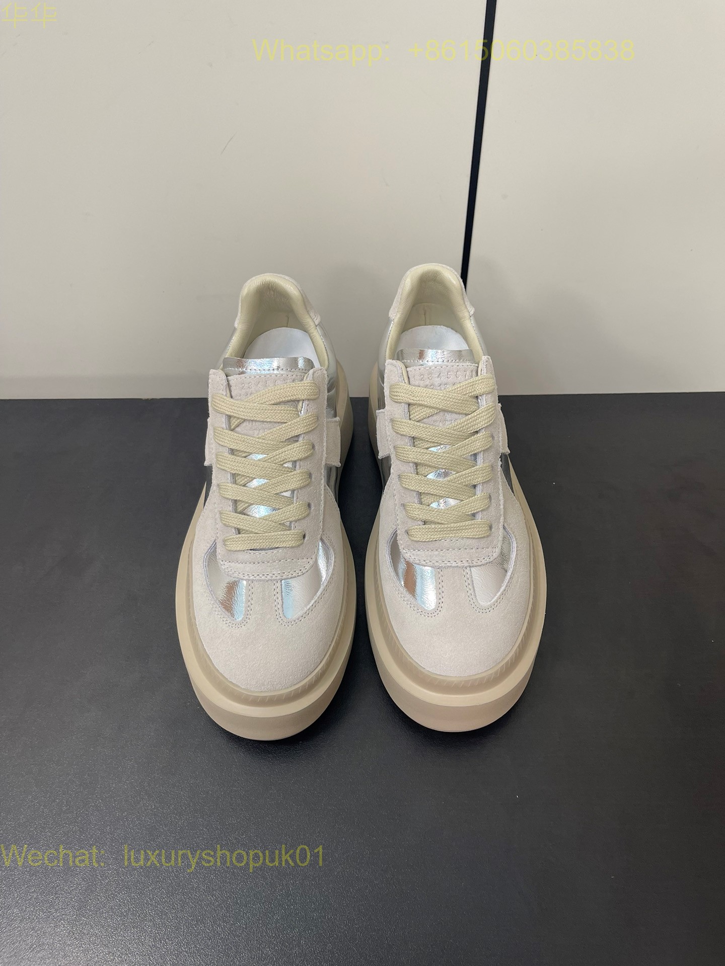MM6 Maison Margiela Gambetta leather sneakers Women Shoes
