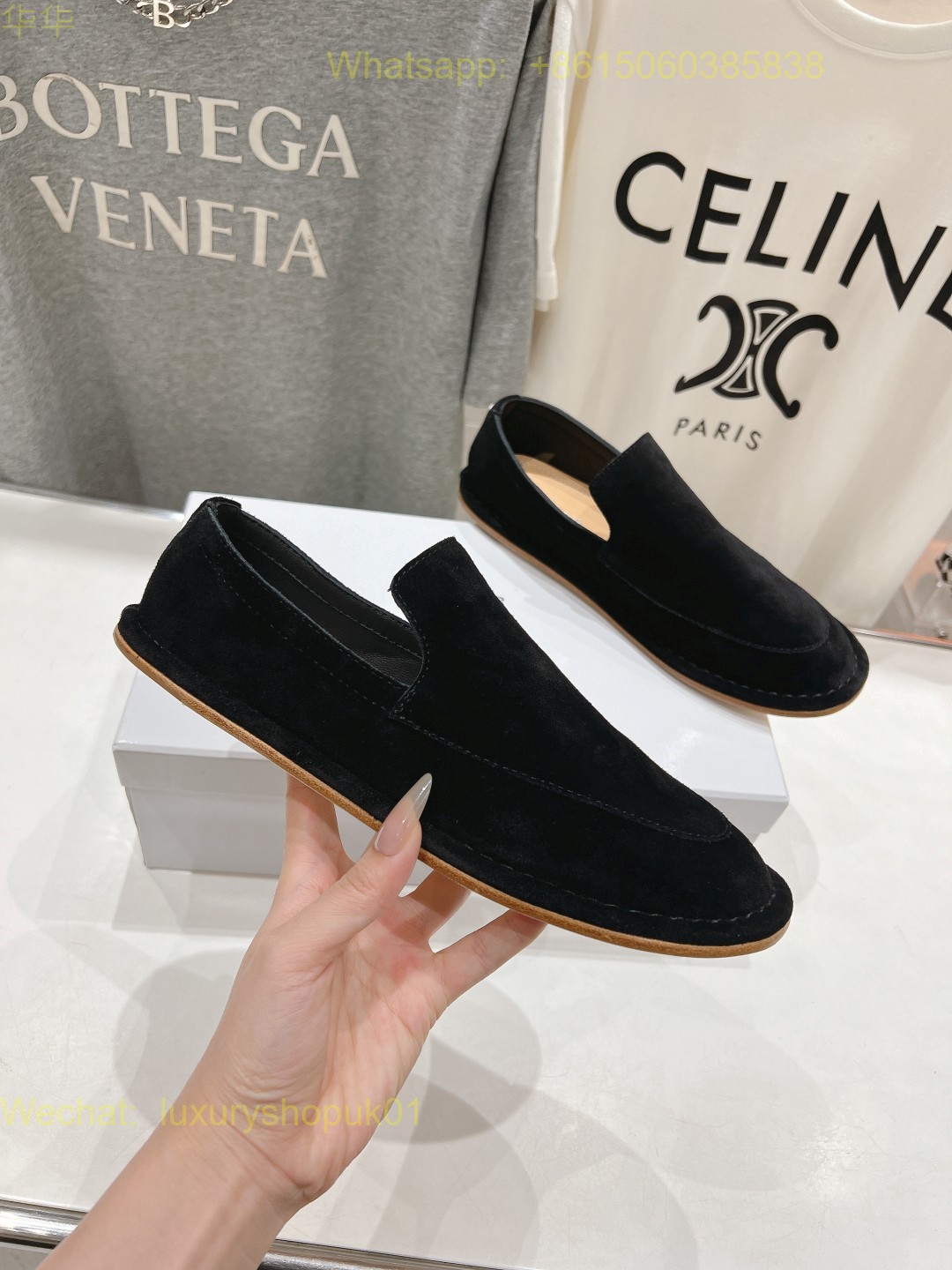 MM6 MAISON MARGIELA Suede loafer Women Mens Flat Shoes