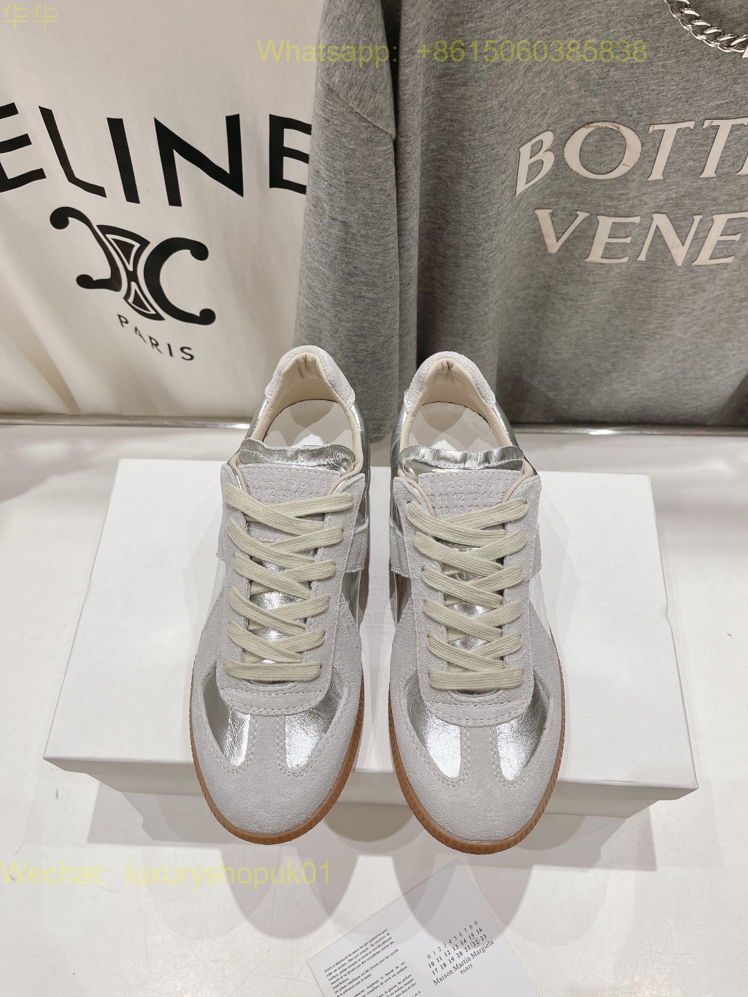 MM6 MAISON MARGIELA Lace-Up Sneakers Mens Women Runner Shoes