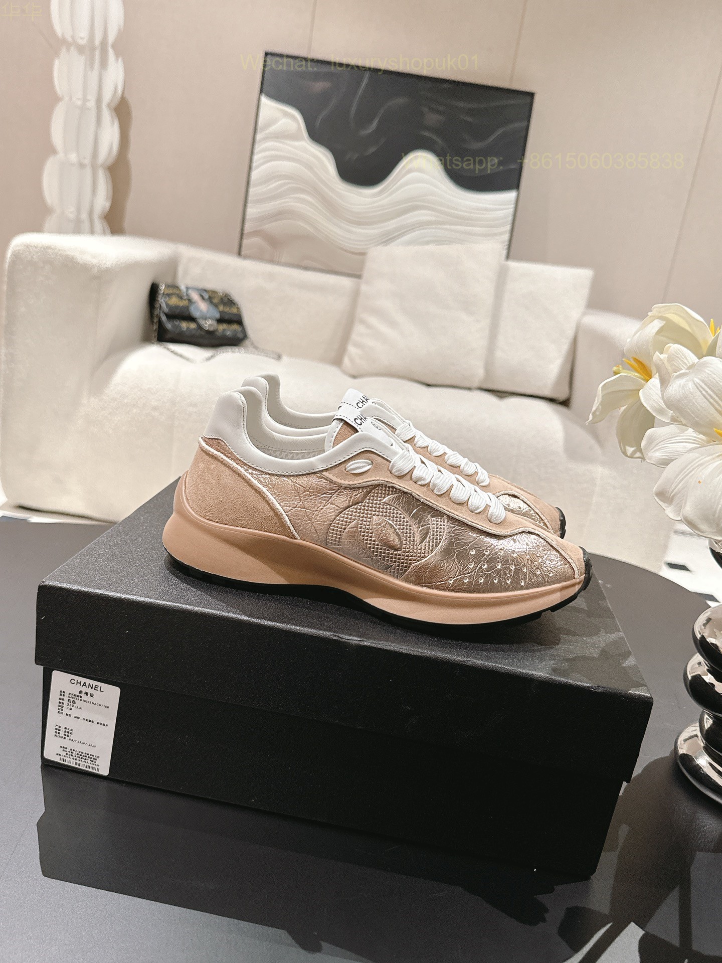 Chanel Sneaker CC Logo Women Runner Shoes