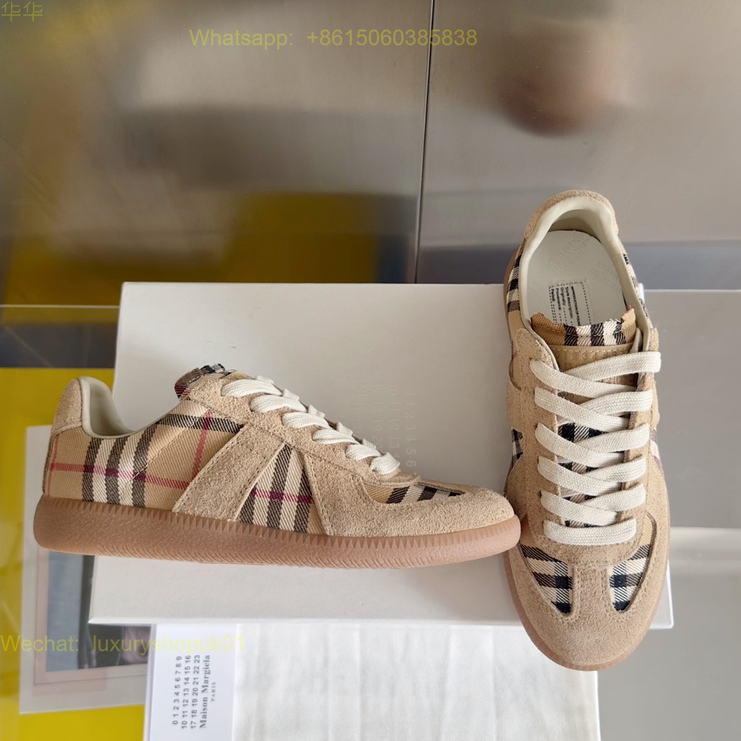 MM6 Maison Margiela check Sneaker Women Mens Shoes