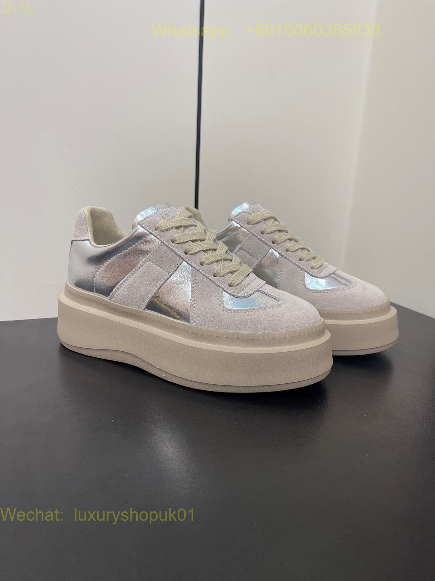 MM6 Maison Margiela Gambetta leather sneakers Women Shoes