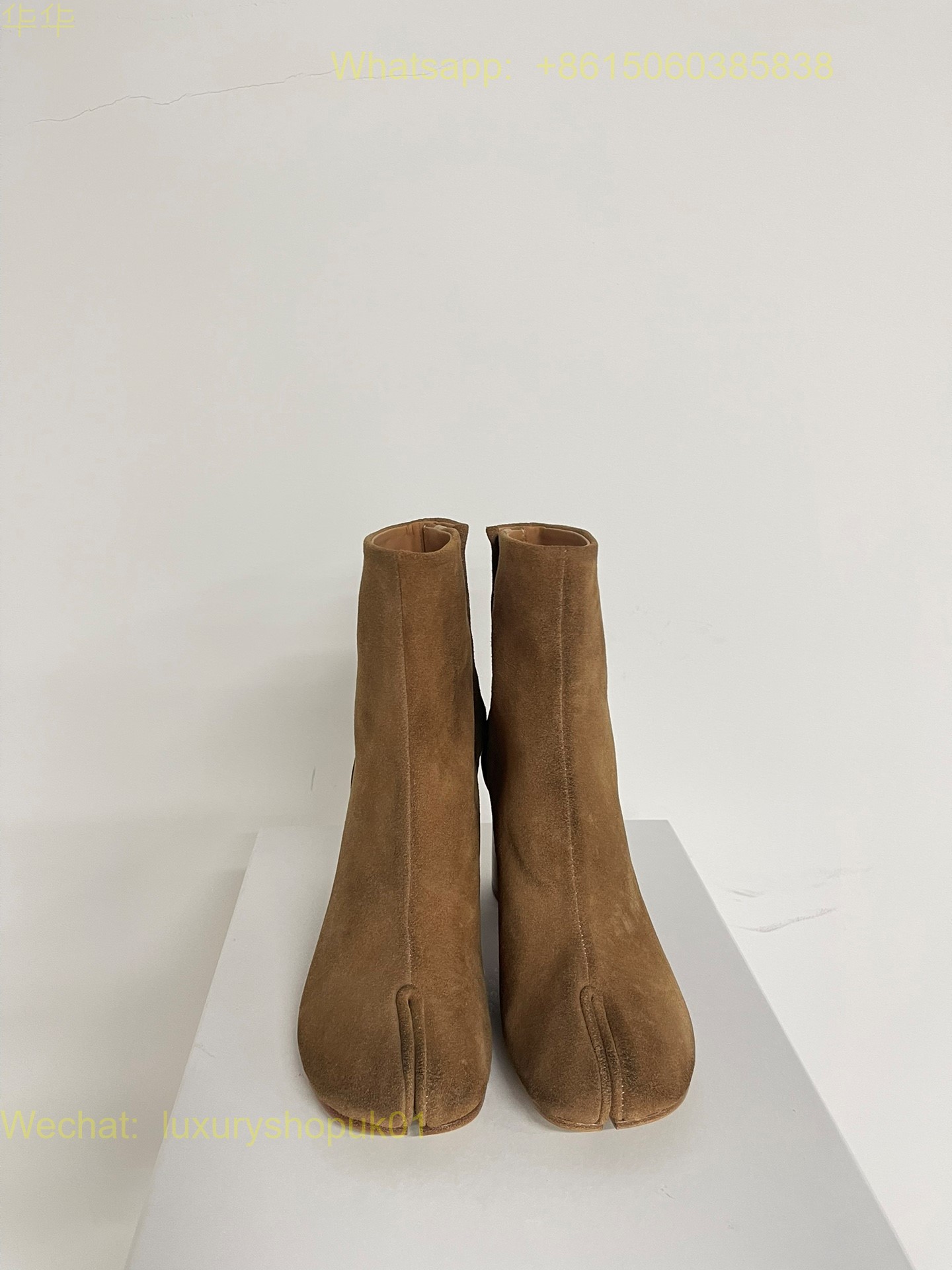 Maison Margiela Stich-Out Leather Anatomic Tabi Ankle Boots Women Shoes