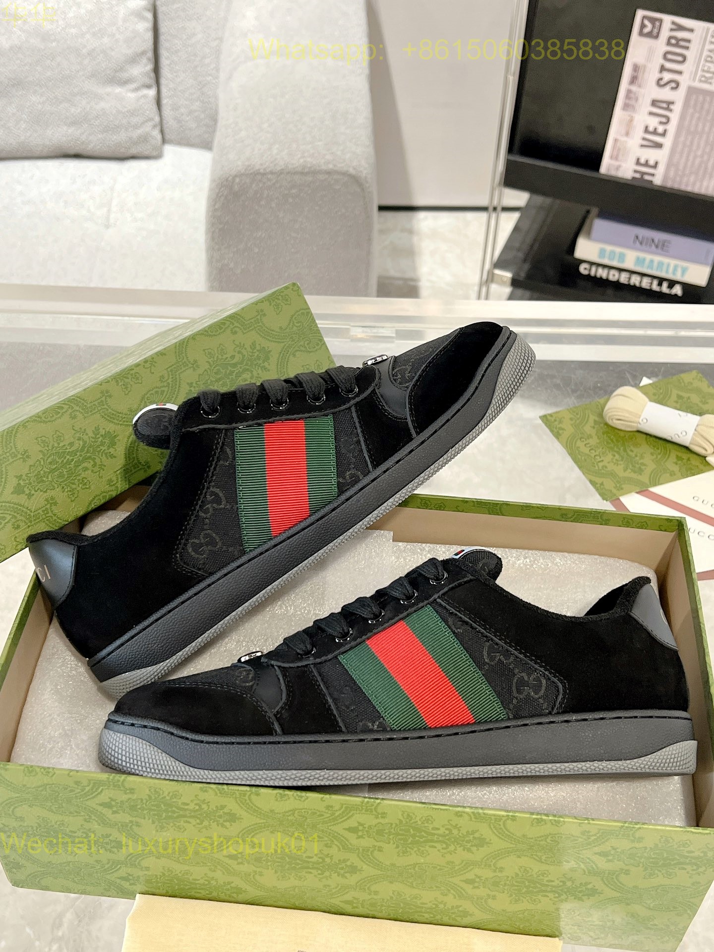 Gucci Screener Sneaker GG Canvas Women Shoes