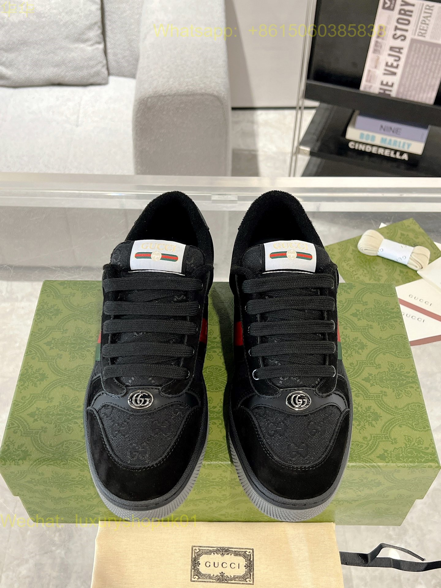 Gucci Screener Sneaker GG Canvas Women Shoes