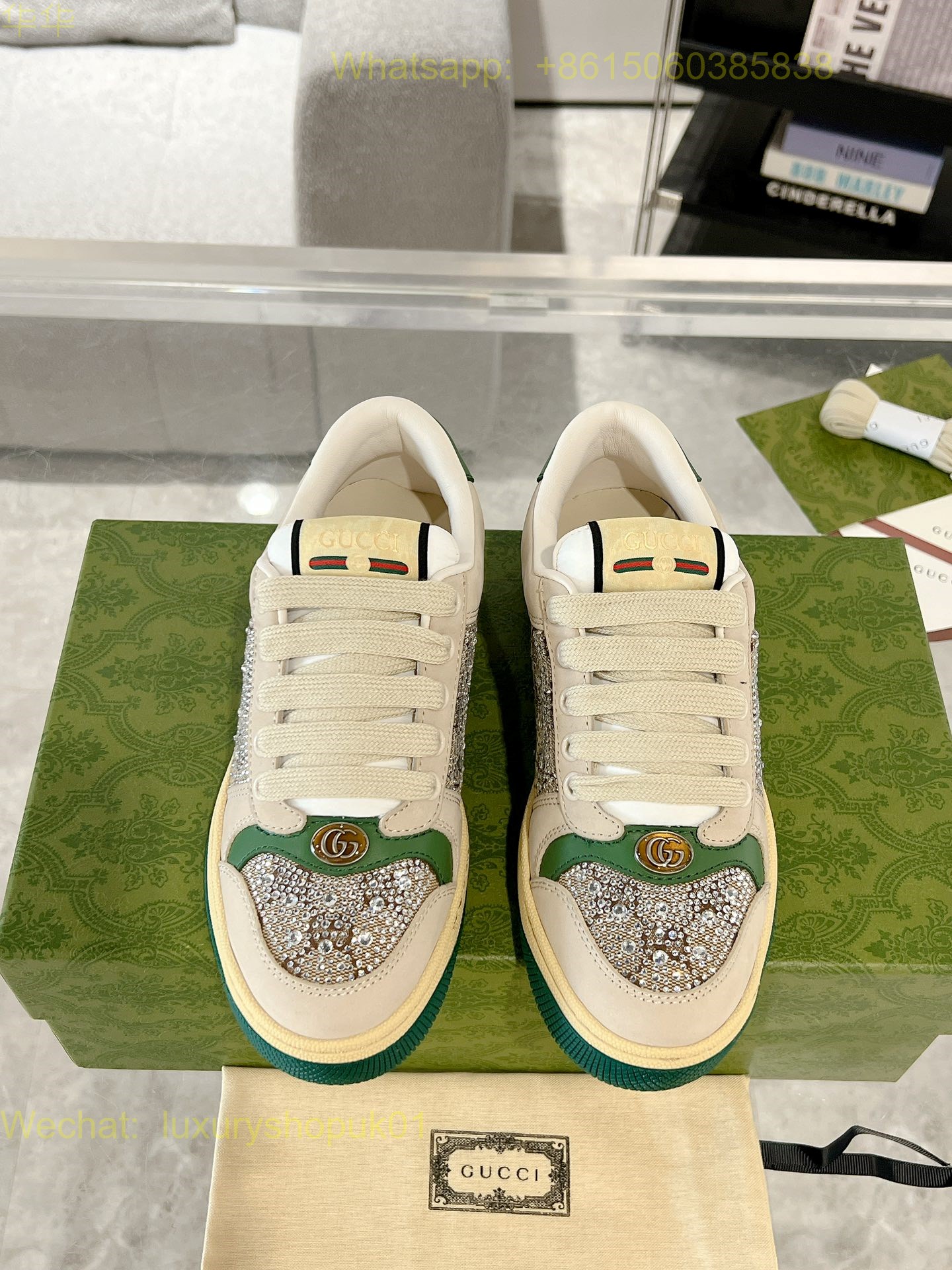 Gucci Screener Sneaker GG Canvas Women Shoes