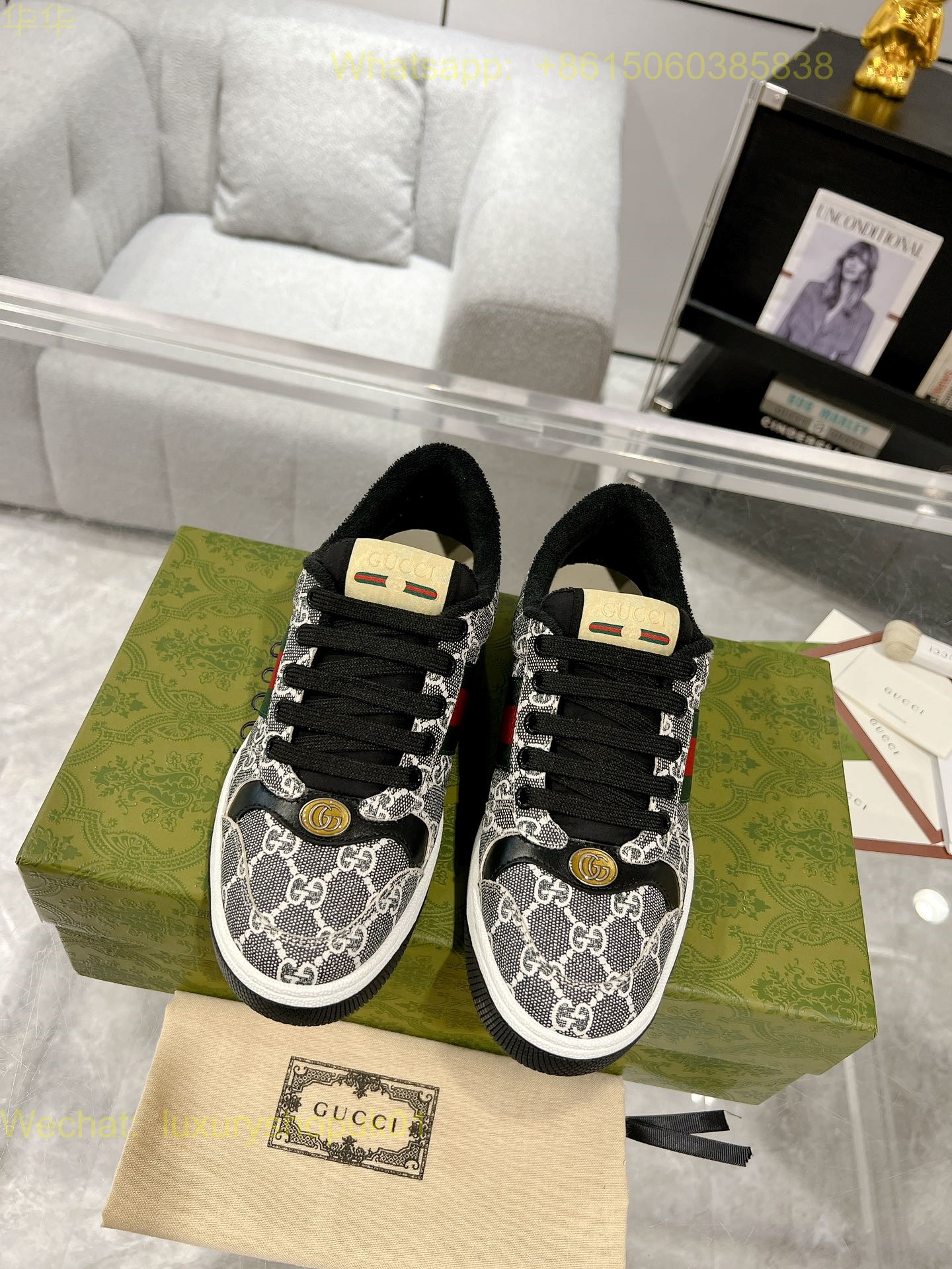 Gucci Low-top GG Logo Sneakers Mens Women Shoes