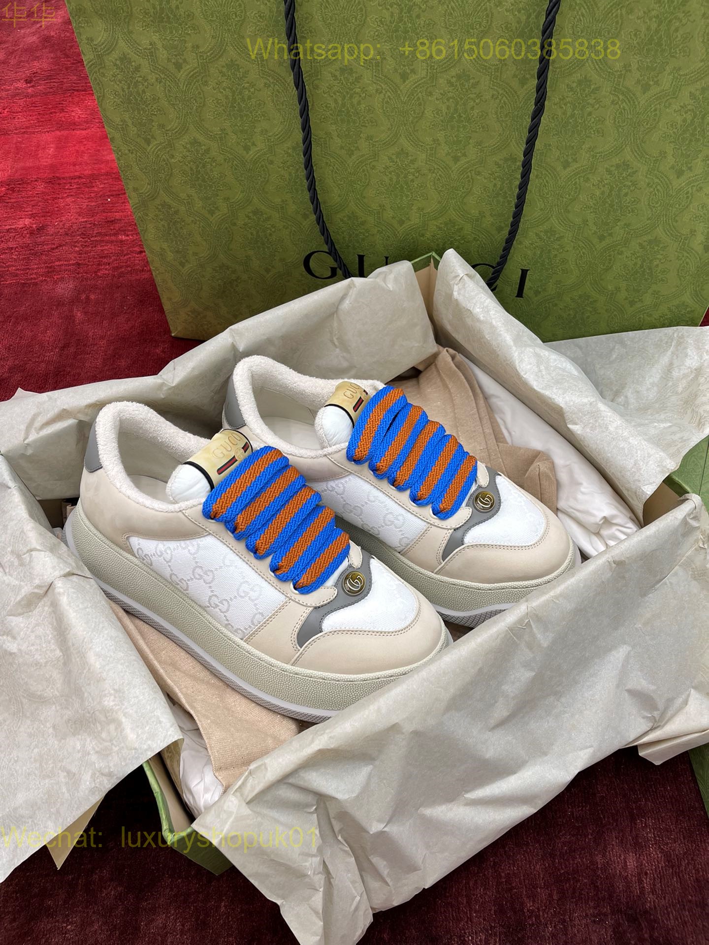 Gucci Screener platform Sneaker GG Canvas Women Shoes