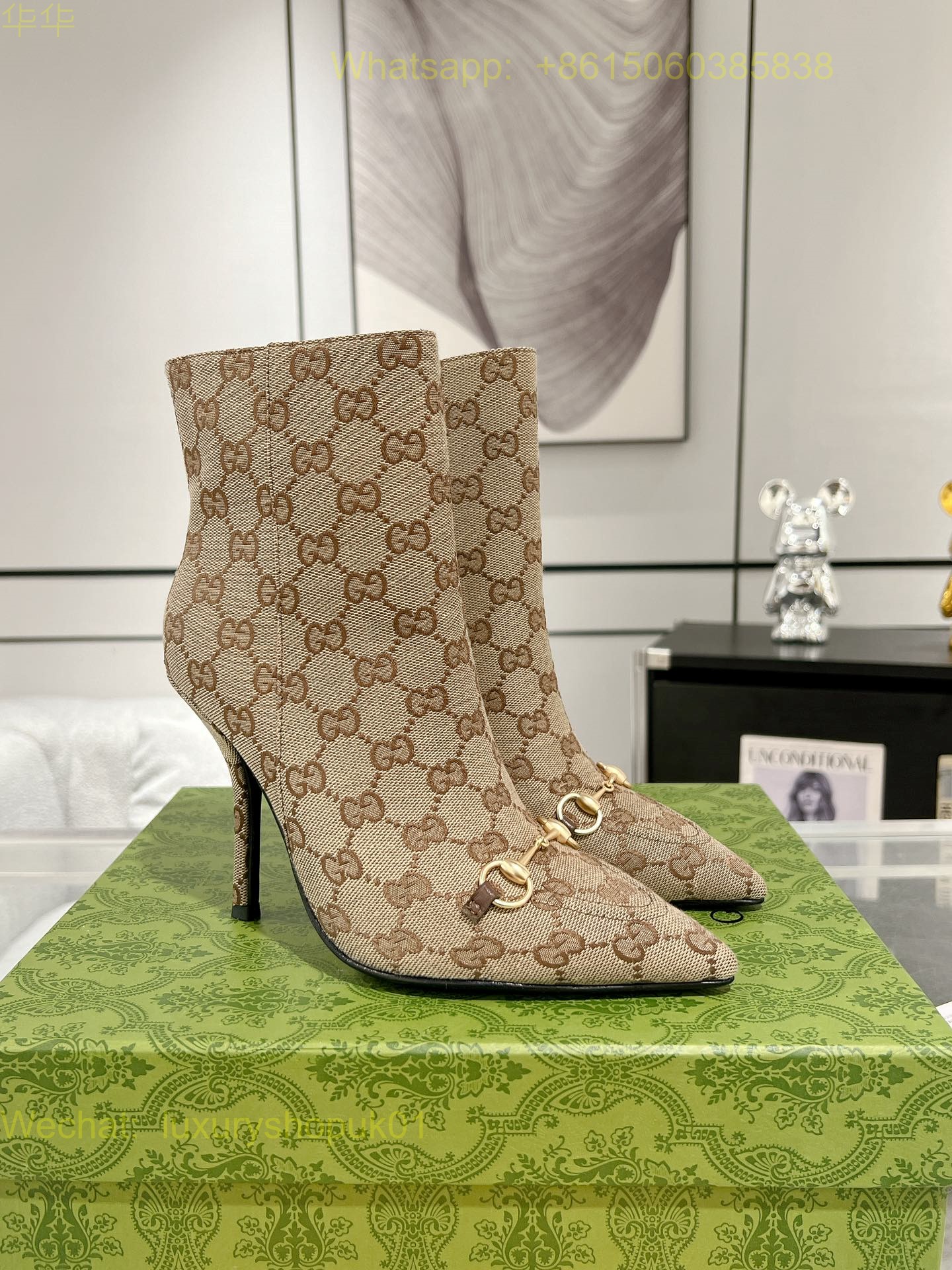 Gucci Horsebit Ankle Boot Women Shoes