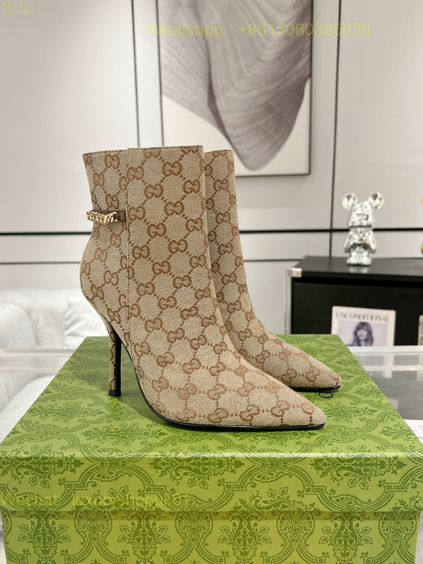 Gucci Chain Ankle Boot Women Shoes