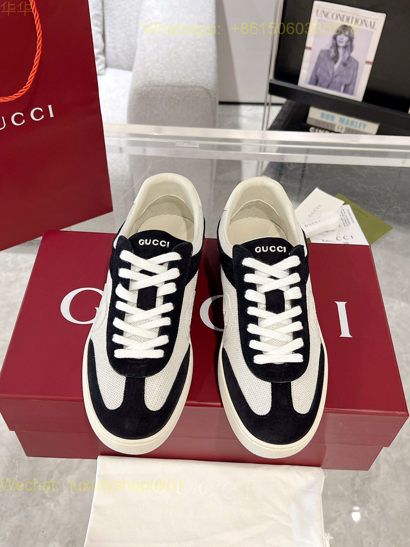 Gucci GG Logo Sneaker Mens Women Shoes