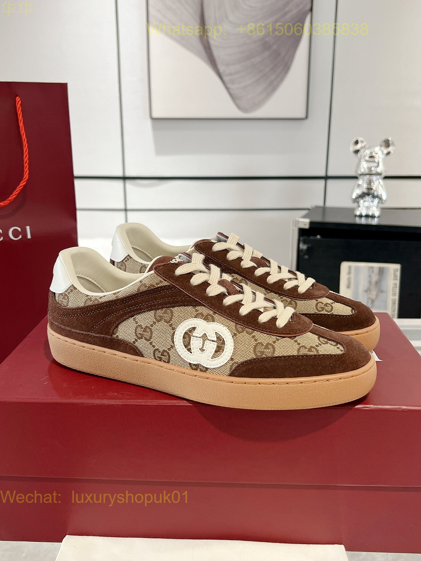 Gucci GG Logo Sneaker Mens Women Shoes