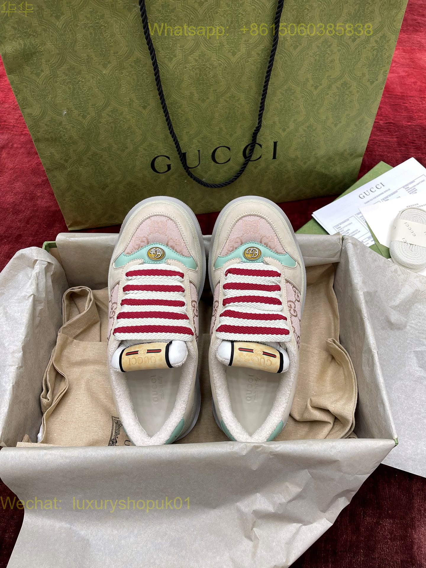 Gucci Screener platform Sneaker GG Canvas Women Shoes