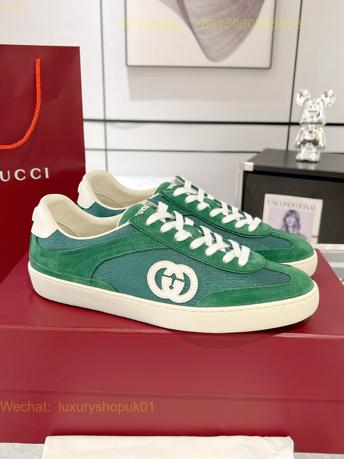 Gucci GG Logo Sneaker Mens Women Shoes