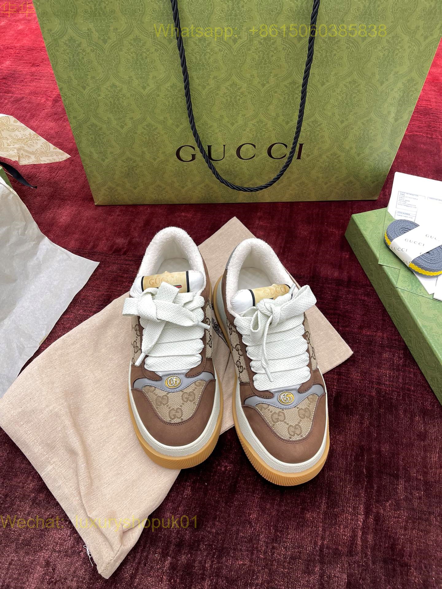 Gucci Screener platform Sneaker GG Canvas Women Shoes