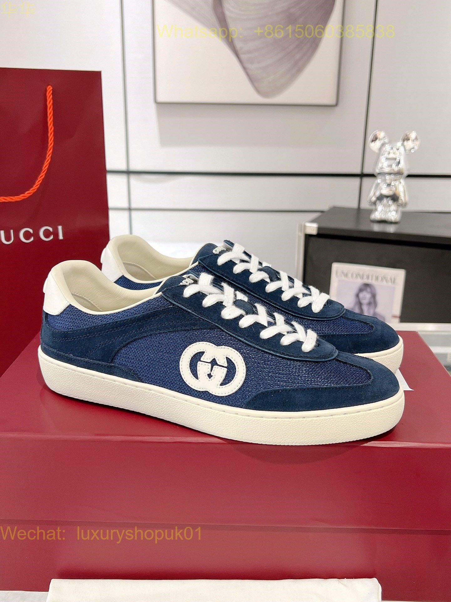 Gucci GG Logo Sneaker Mens Women Shoes