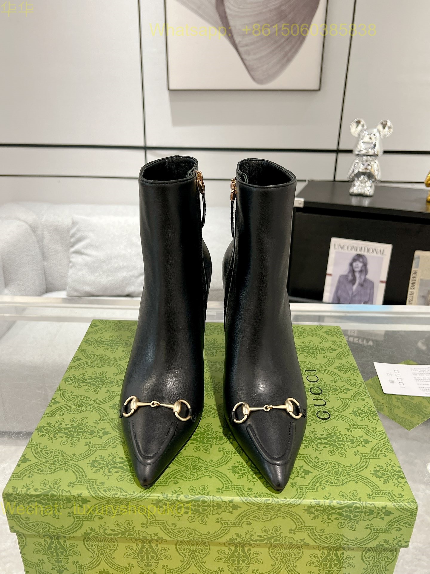 Gucci Horsebit Ankle Boot Women Shoes