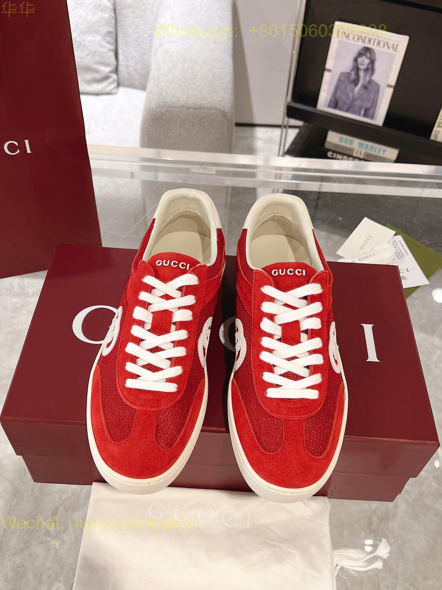 Gucci GG Logo Sneaker Mens Women Shoes