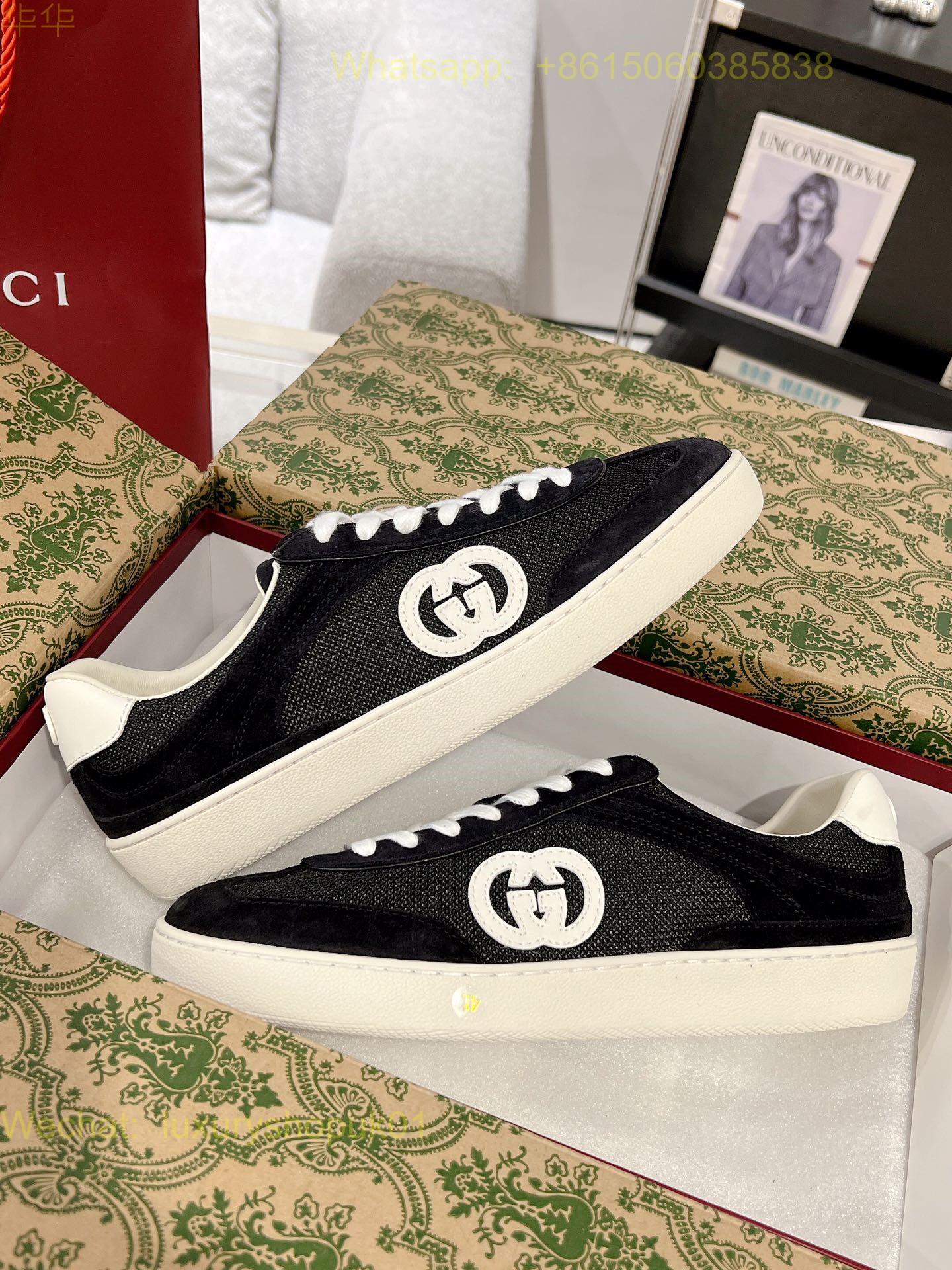 Gucci GG Logo Sneaker Mens Women Shoes