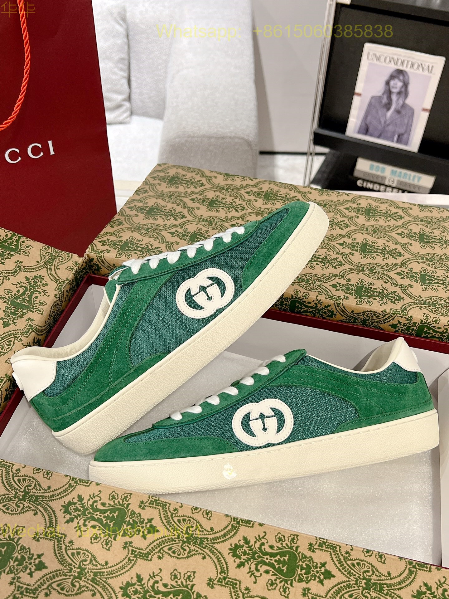 Gucci GG Logo Sneaker Mens Women Shoes