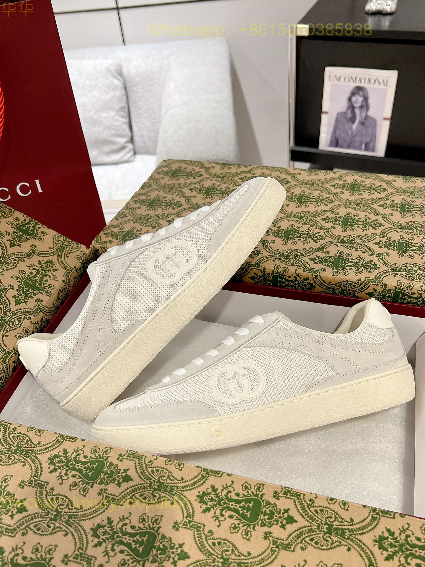 Gucci GG Logo Sneaker Mens Women Shoes