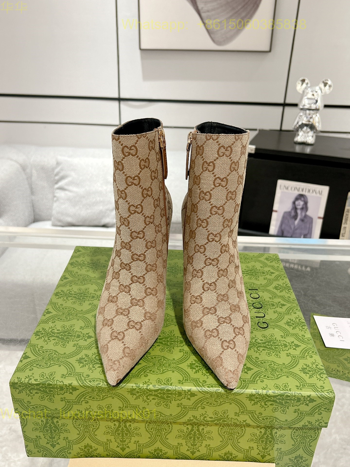 Gucci Chain Ankle Boot Women Shoes