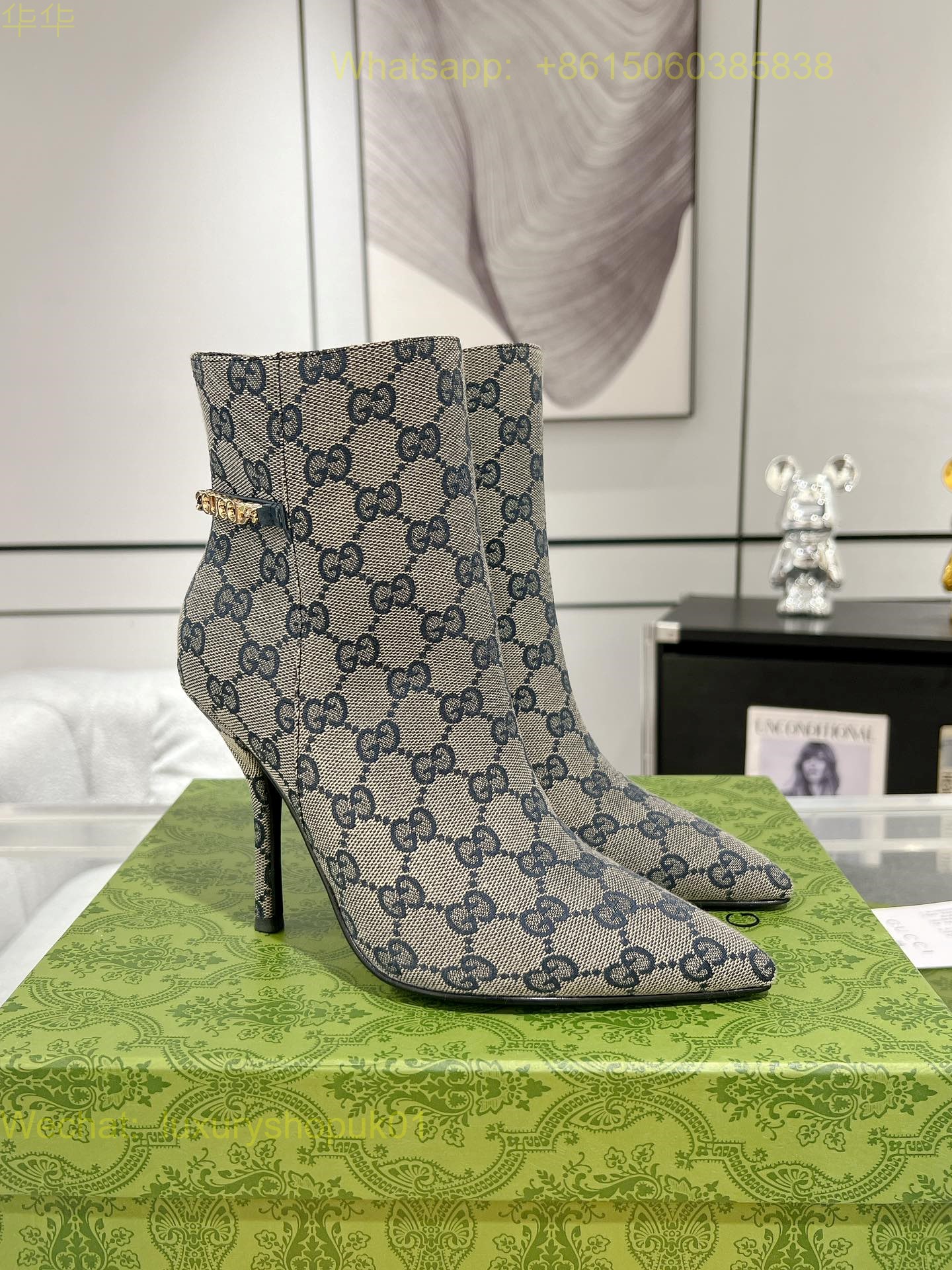 Gucci Horsebit Ankle Boot Women Shoes