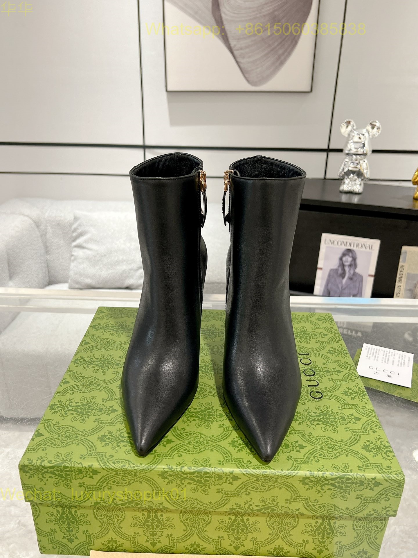 Gucci Chain Ankle Boot Women Shoes