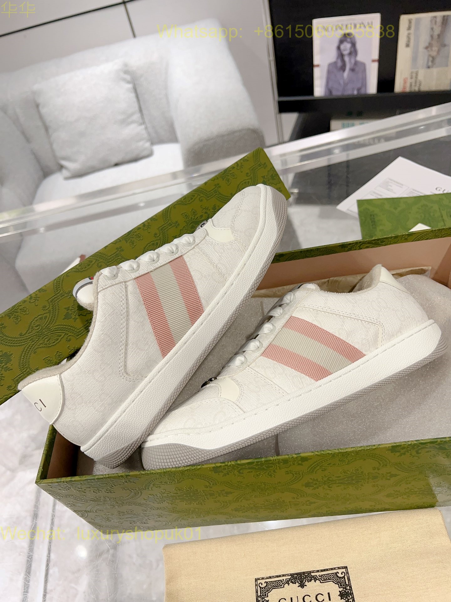 Gucci Low-top GG Logo Sneakers Mens Women Shoes