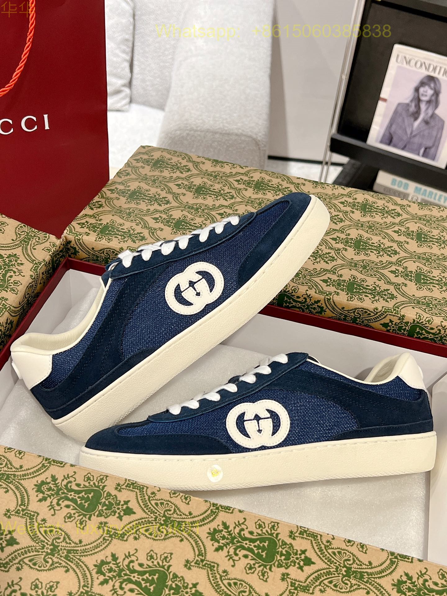 Gucci GG Logo Sneaker Mens Women Shoes