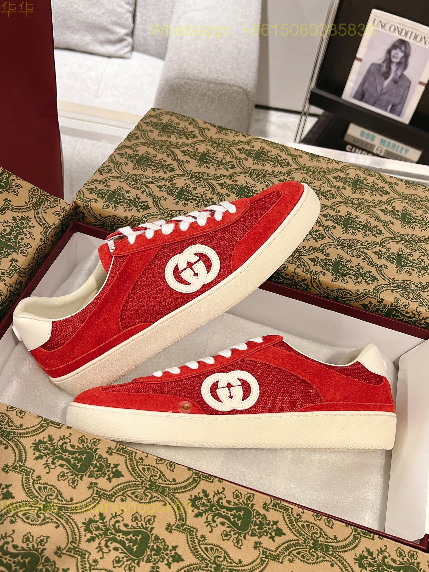 Gucci GG Logo Sneaker Mens Women Shoes