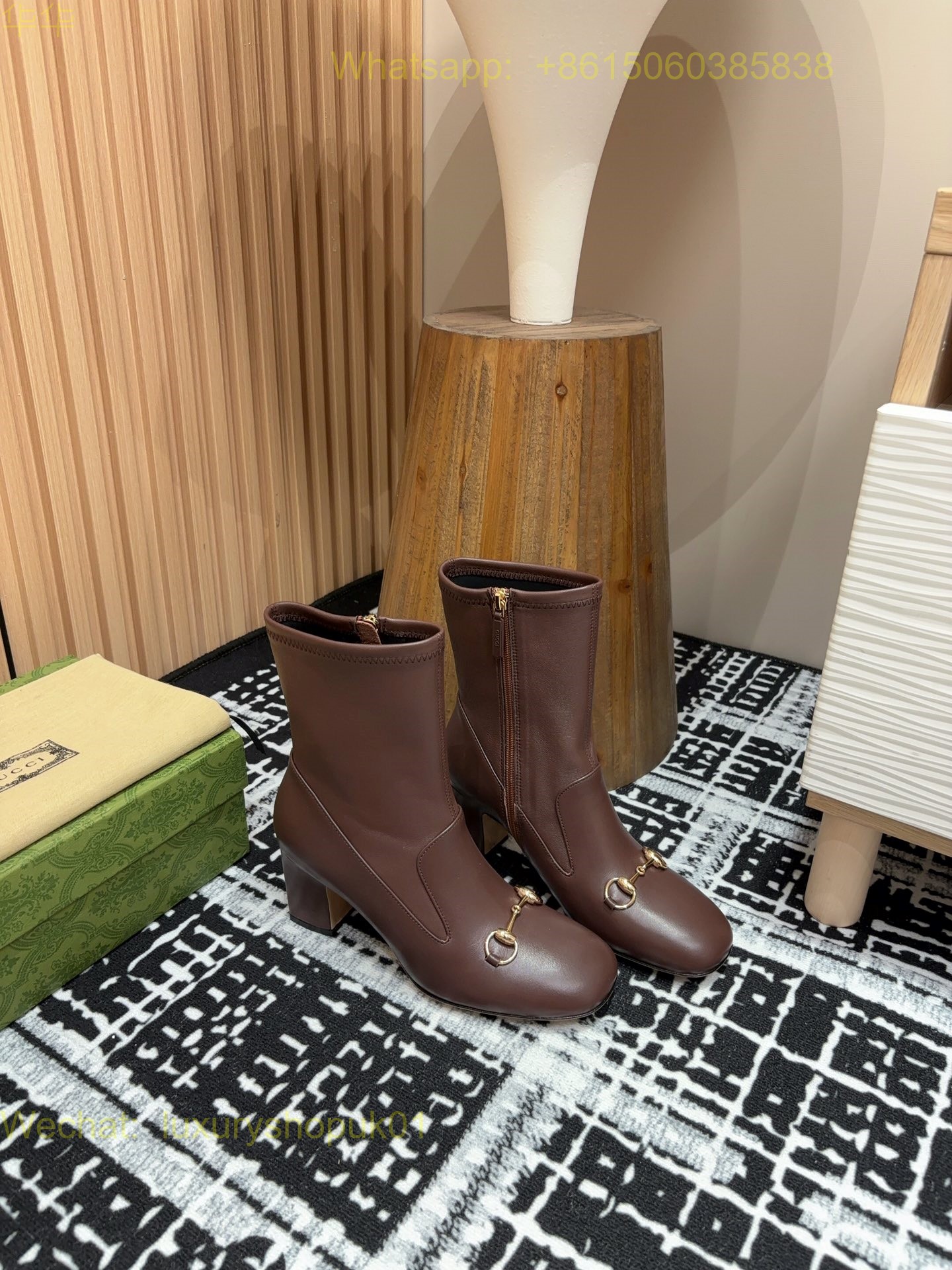 Gucci Horsebit Platform Boots High heels Women Shoes