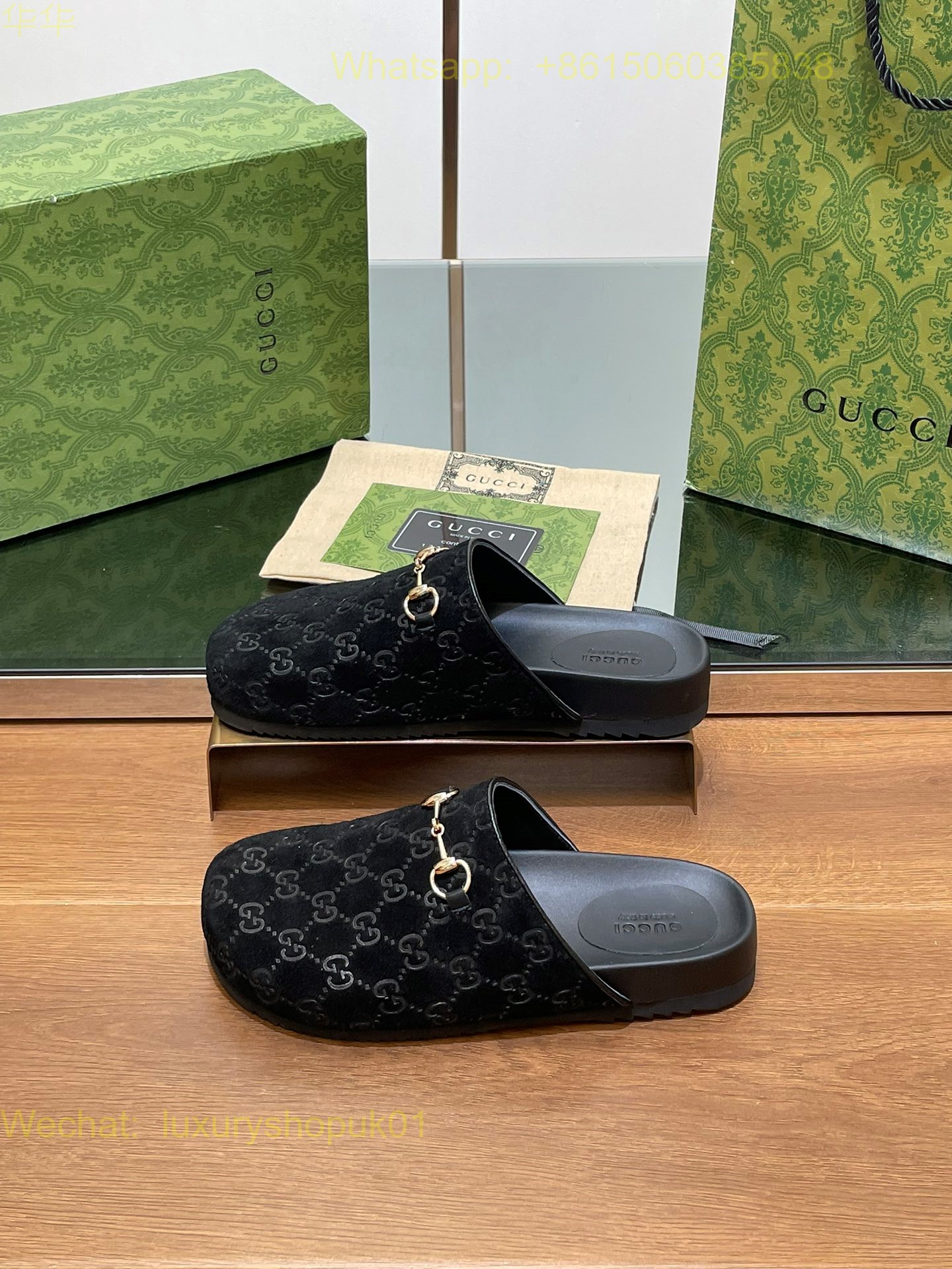 Gucci Horsebit Slip On Mules Princetown Fur Shearling Slippers Mens Women Shoes