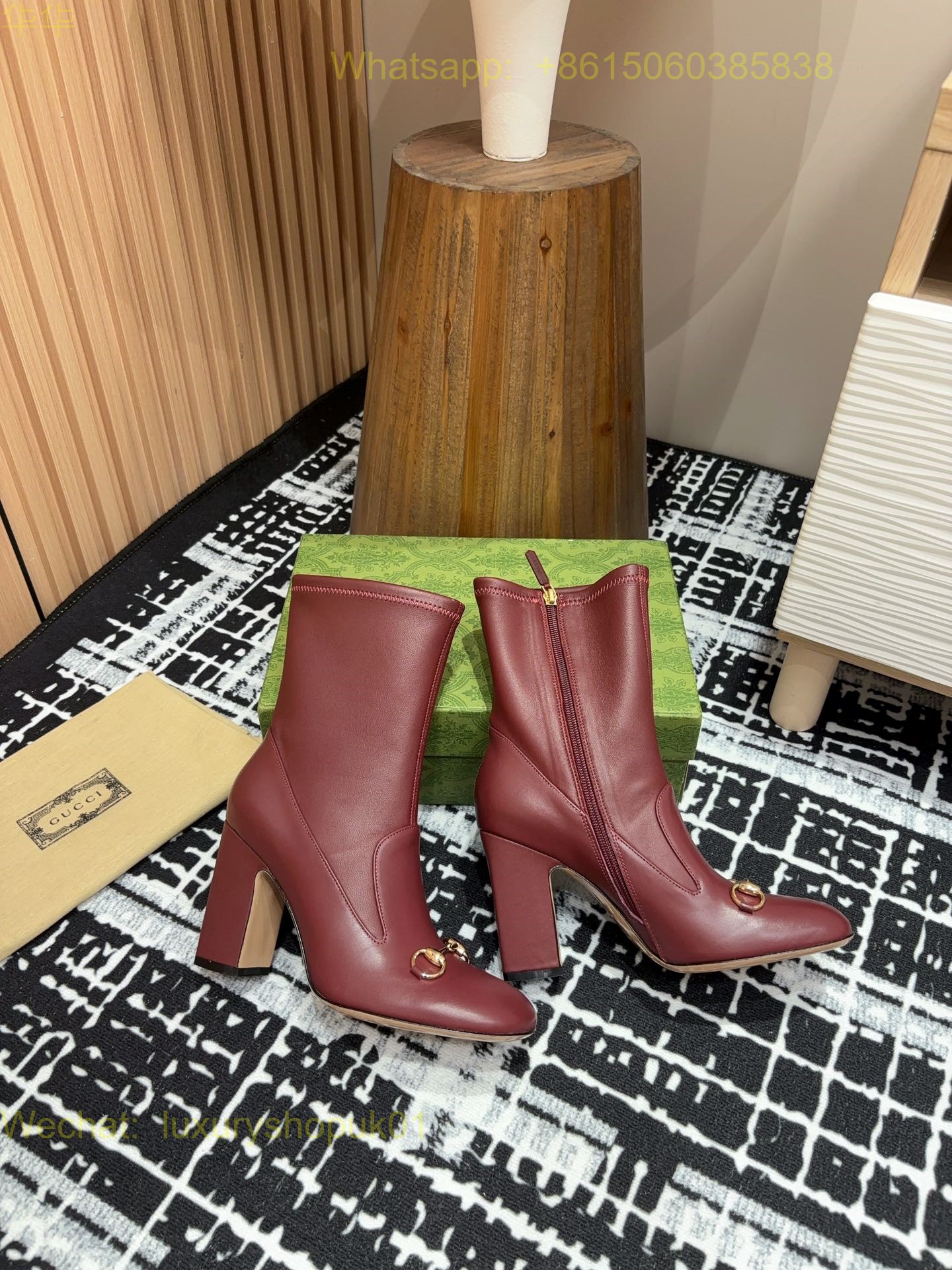 Gucci Horsebit Platform Boots High heels Women Shoes