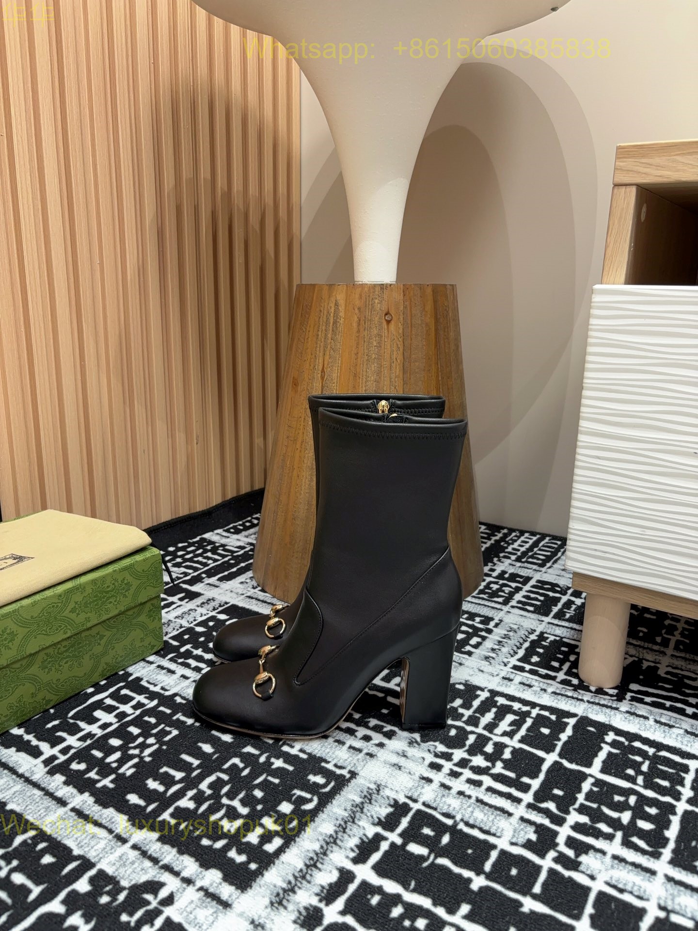 Gucci Horsebit Platform Boots High heels Women Shoes