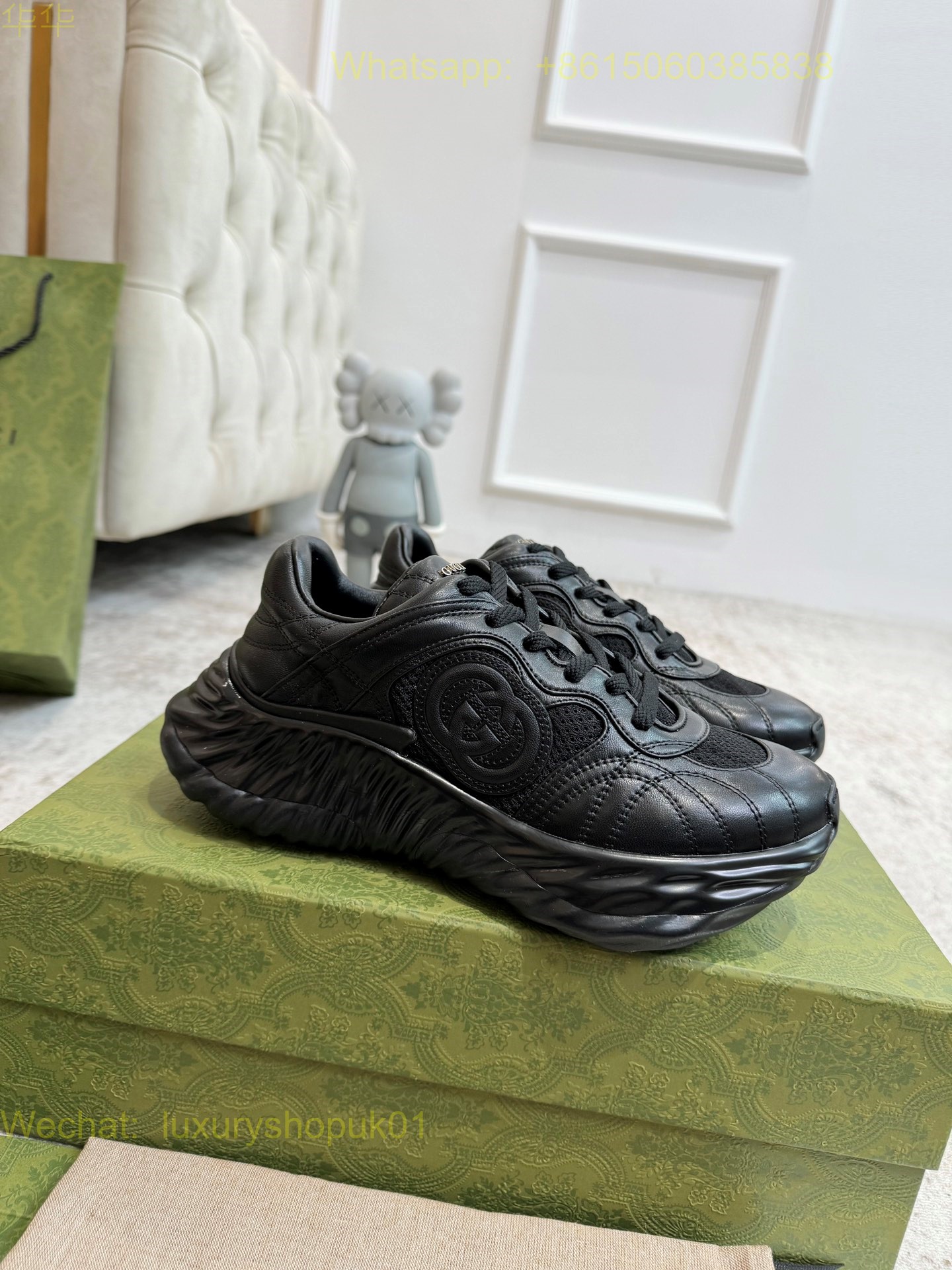 Gucci Ripple Sneaker Mens Women GG Shoes