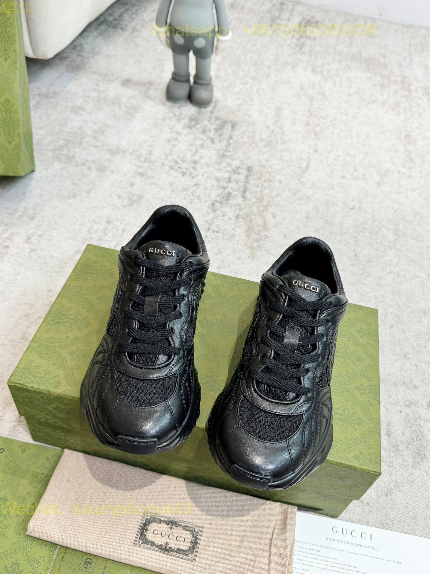 Gucci Ripple Sneaker Mens Women GG Shoes