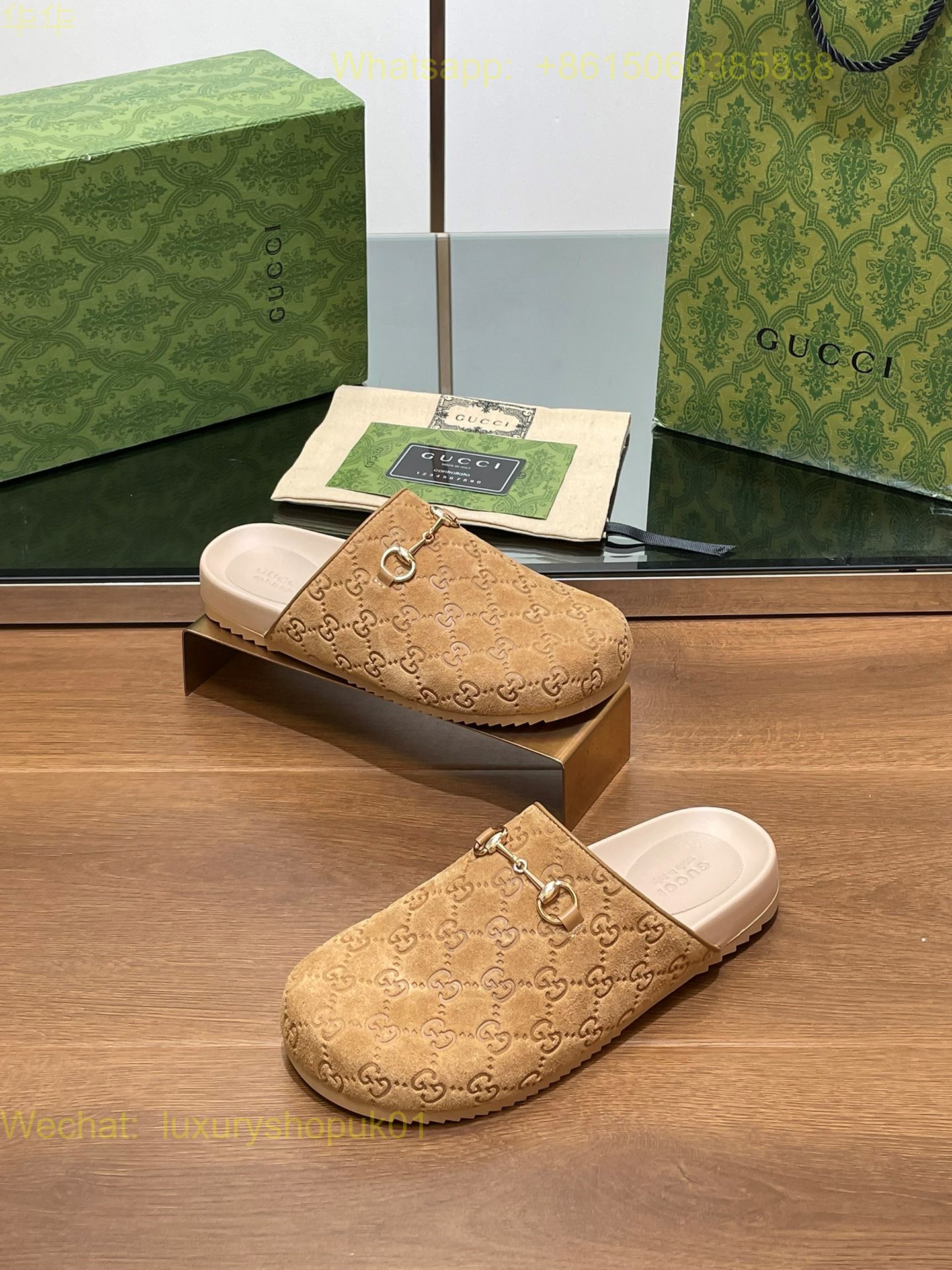 Gucci Horsebit Slip On Mules Princetown Fur Shearling Slippers Mens Women Shoes