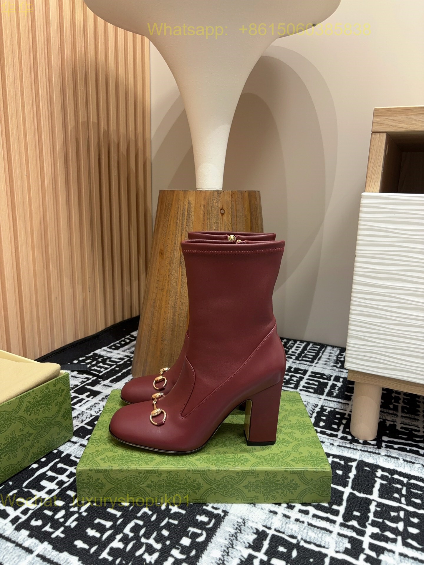 Gucci Horsebit Platform Boots High heels Women Shoes