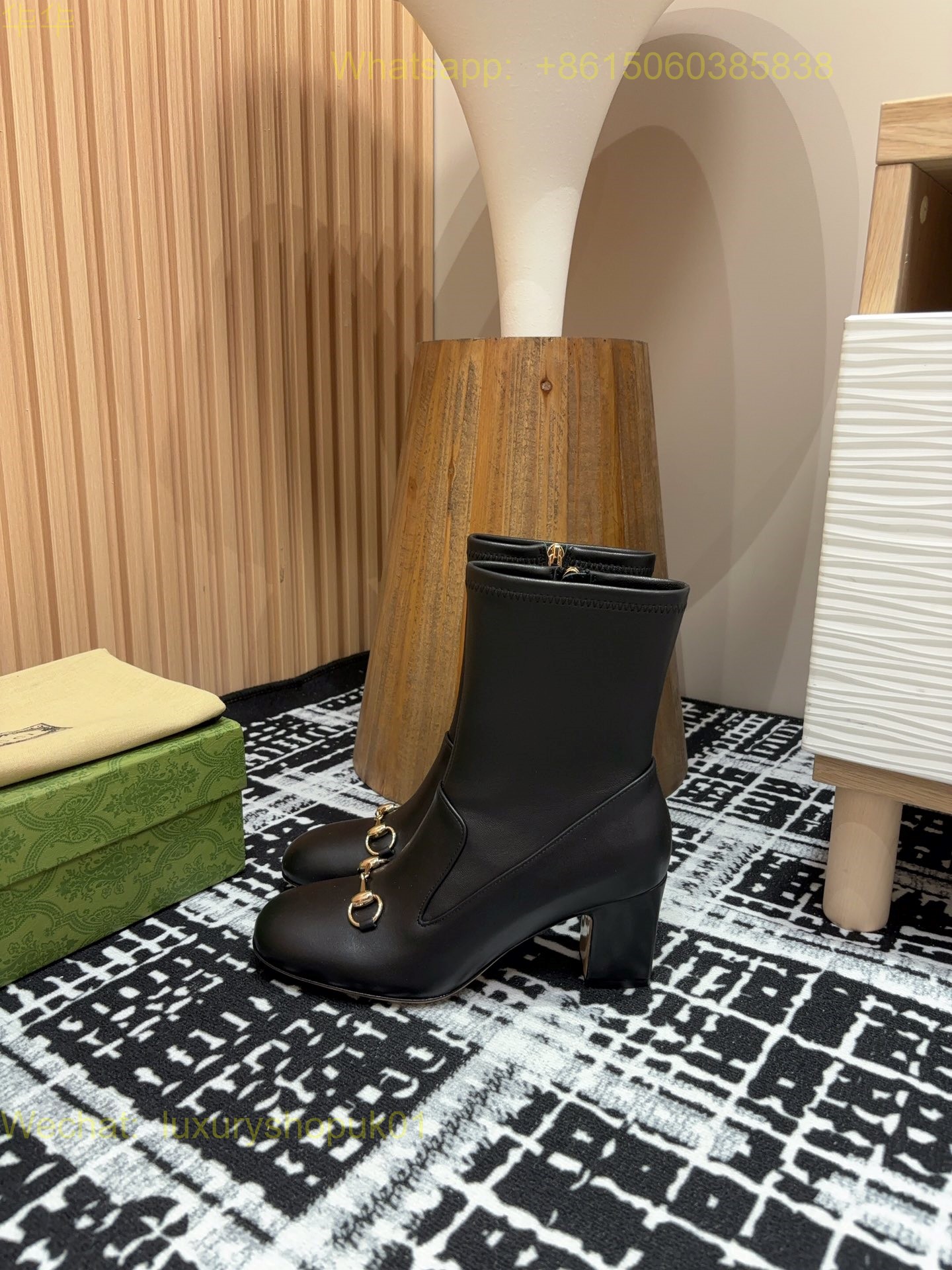 Gucci Horsebit Platform Boots High heels Women Shoes