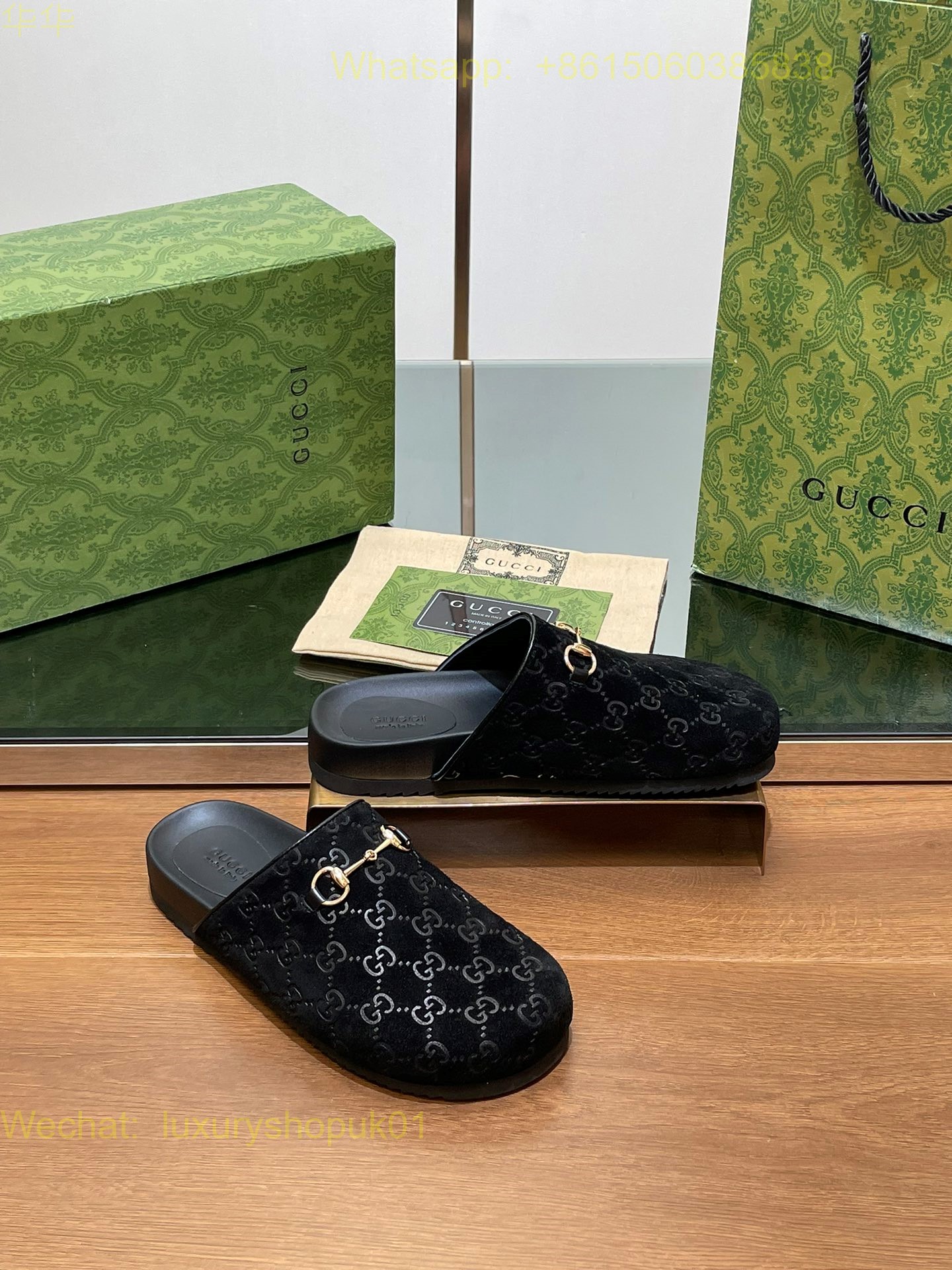 Gucci Horsebit Slip On Mules Princetown Fur Shearling Slippers Mens Women Shoes