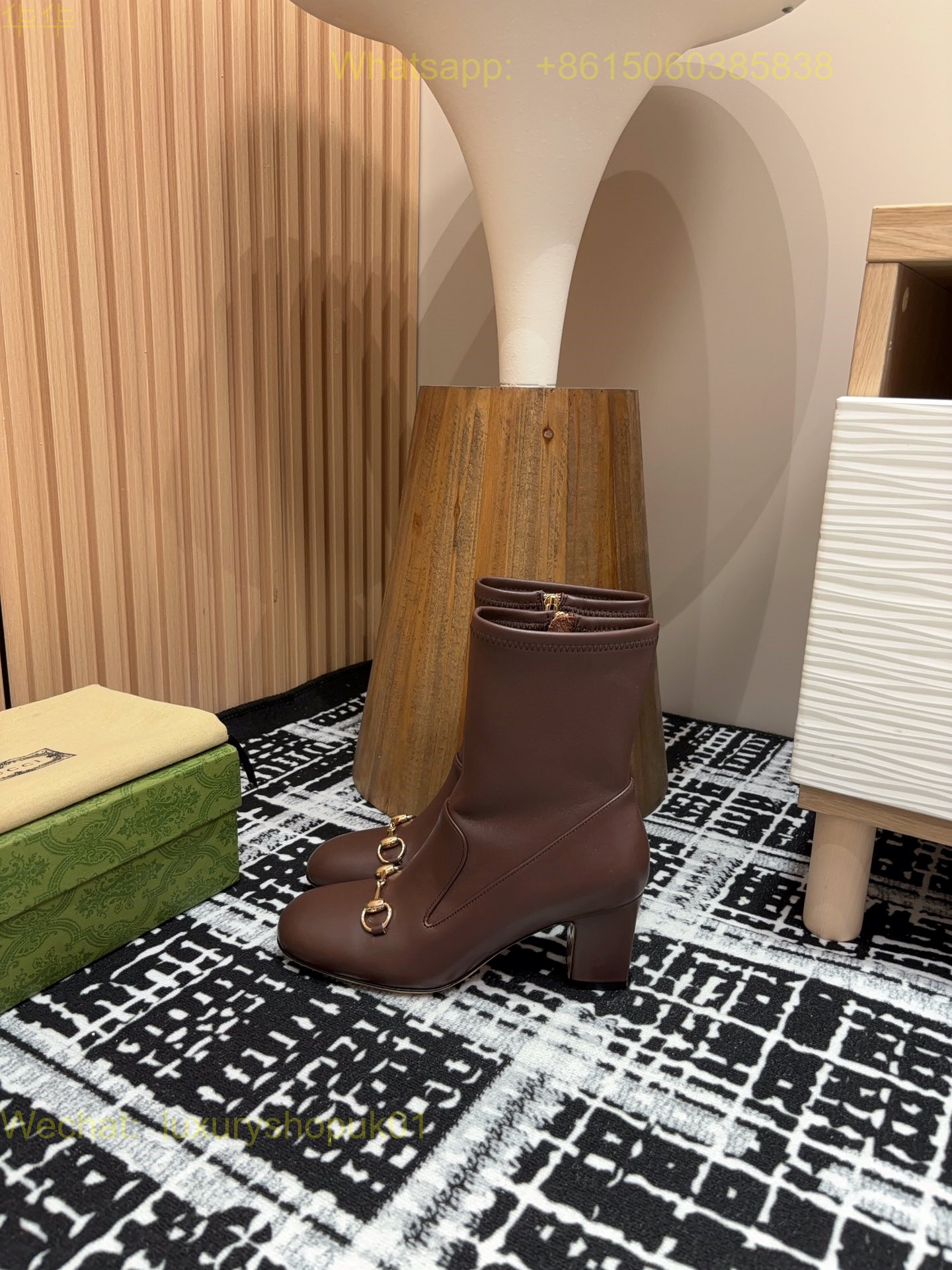 Gucci Horsebit Platform Boots High heels Women Shoes