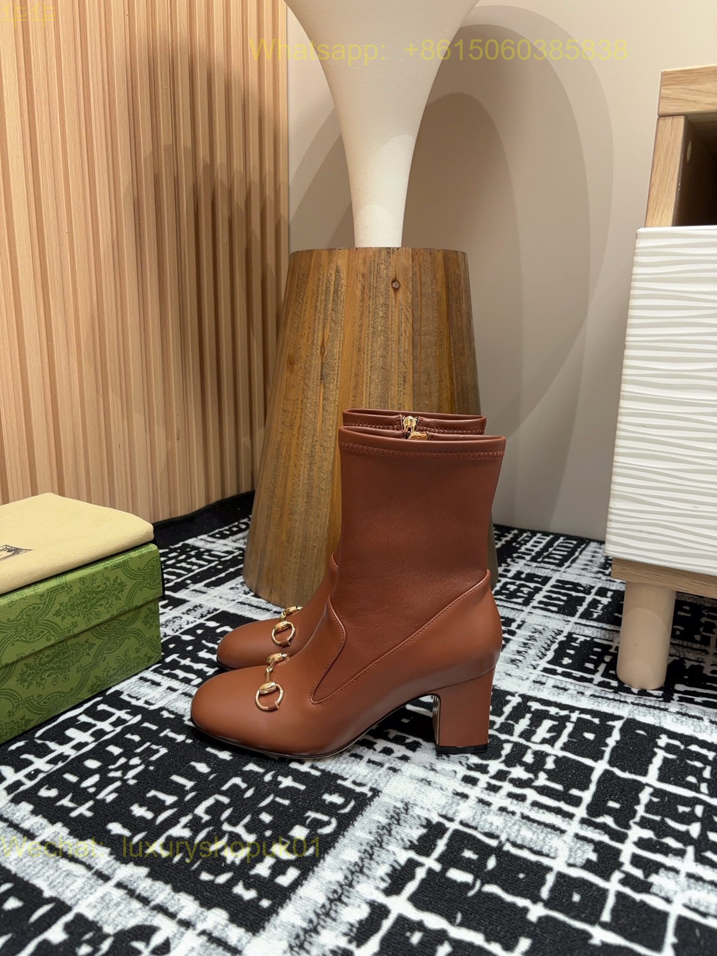 Gucci Horsebit Platform Boots High heels Women Shoes