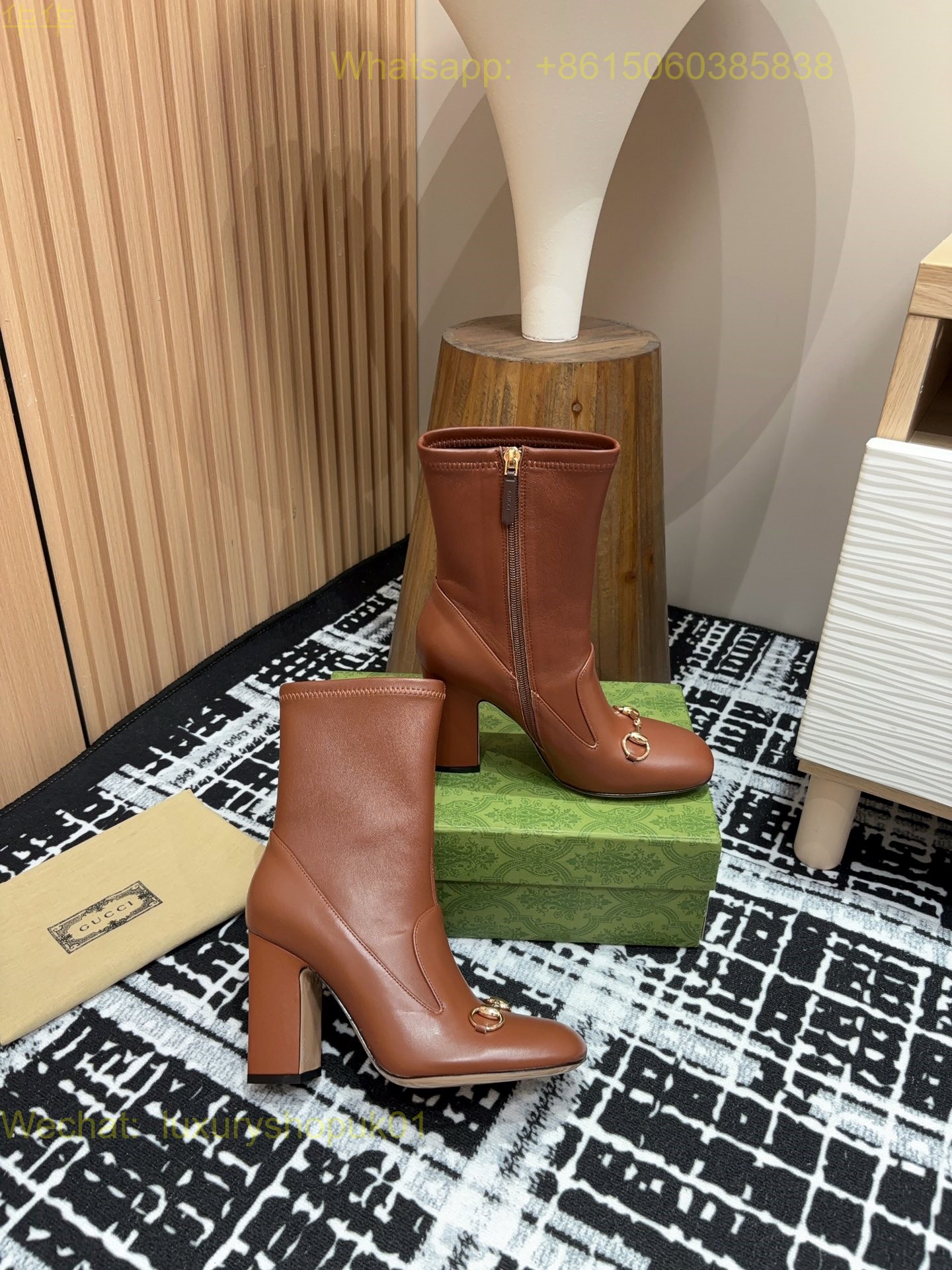 Gucci Horsebit Platform Boots High heels Women Shoes